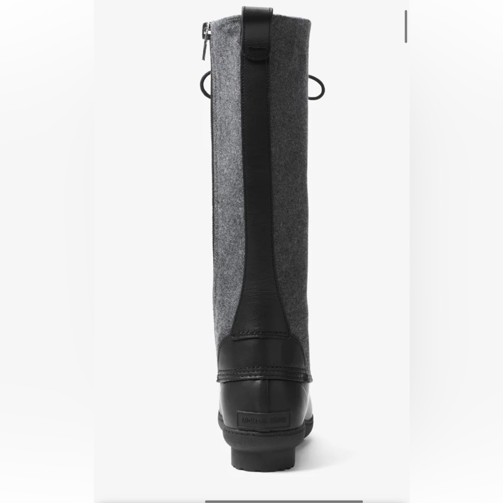 Michael Kors Easton Flannel and Rubber Rain Boot
Black Gray Size 6 - Picture 3 of 11